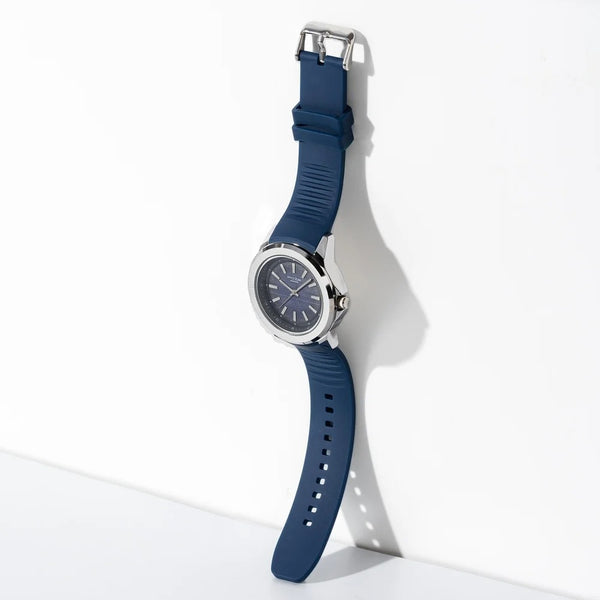 Sonata Poze Quartz Analog Blue Dial Plastic Strap Watch For Men
