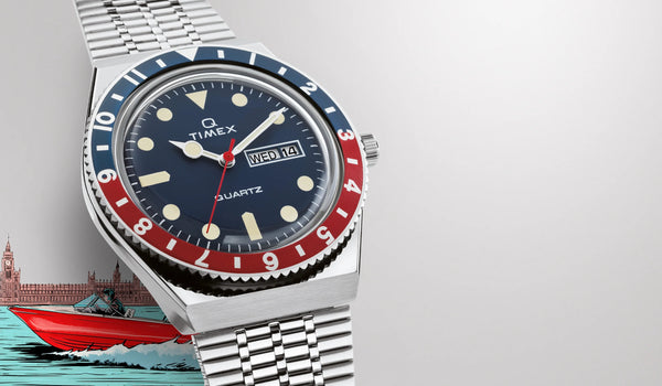 Q Timex Reissue 38mm Stainless Steel Bracelet Watch