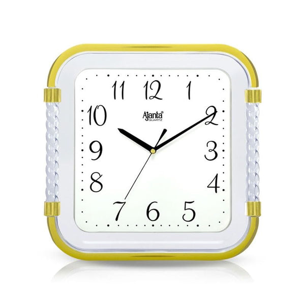 Ajanta F-Series 12 Inches Analog Wall Clock for Home and Offices, Wall Watch (White), Plastic